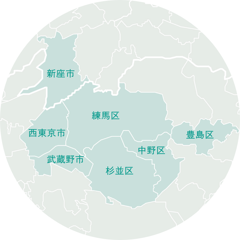 対象エリアの地図